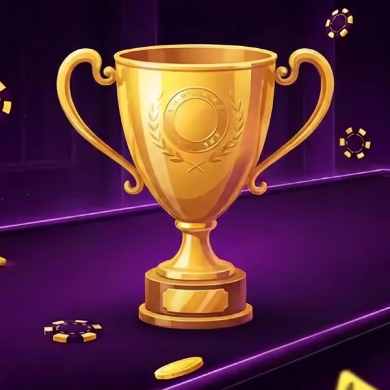 Rainbet Casino featuring a poker table stacked with chips and cards in a modern high-rise lounge overlooking the city skyline.